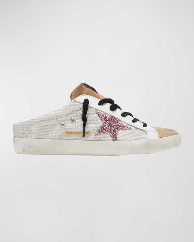 Superstar Sabot Net Glitter Slide Sneakers